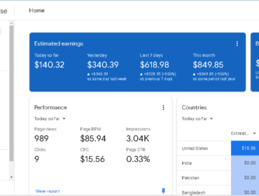 adsense earning